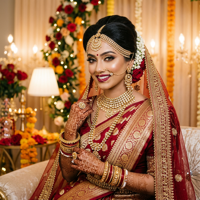 Luxury bridal makeup by Soundarya Salon